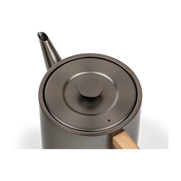 Szary dzbanek do herbaty ze stali nierdzewnej z sitkiem 1,1 l Duet Narvik – Bredemeijer-image-3