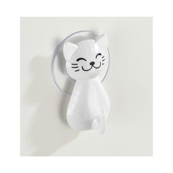 Biały haczyk ścienny Wenko Cat-image-4