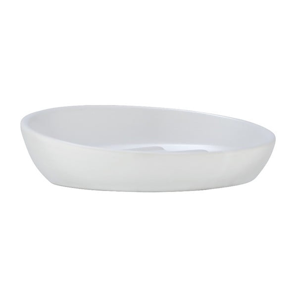 Biała ceramiczna mydelniczka Wenko Badi-image-2