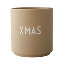 Beżowy kubek z imitacji porcelany Design Letters Favourite, 0,25 l