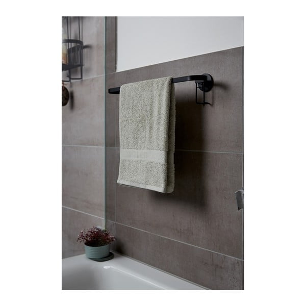 Czarny ścienny wieszak na ręczniki Wenko Classic Plus-image-2
