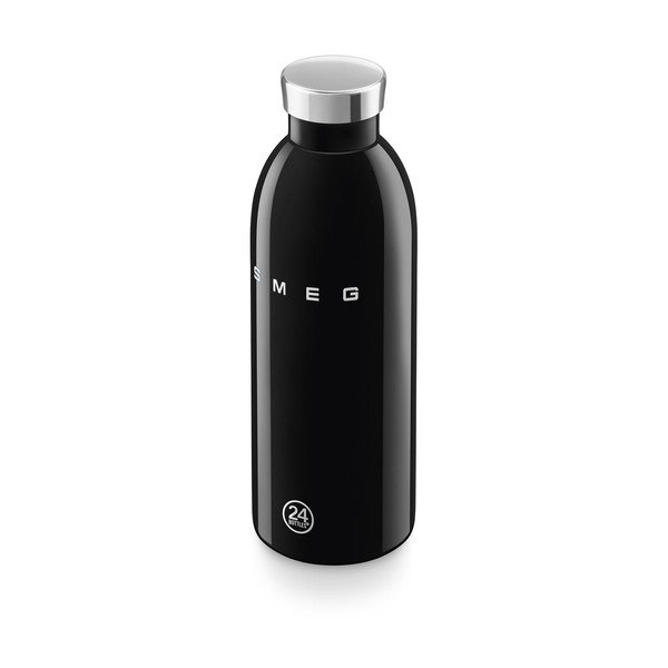 Czarna butelka termiczna ze stali nierdzewnej 500 ml 24BOTTLES – SMEG-image-4