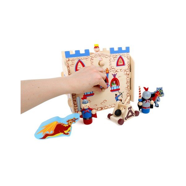 Drewniany zamek z figurkami Legler Knights-image-1