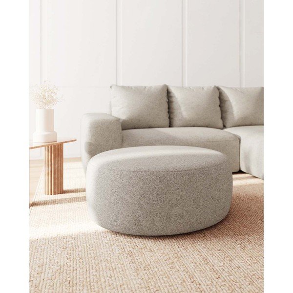 Kremowy taboret Feiro – MESONICA-image-2
