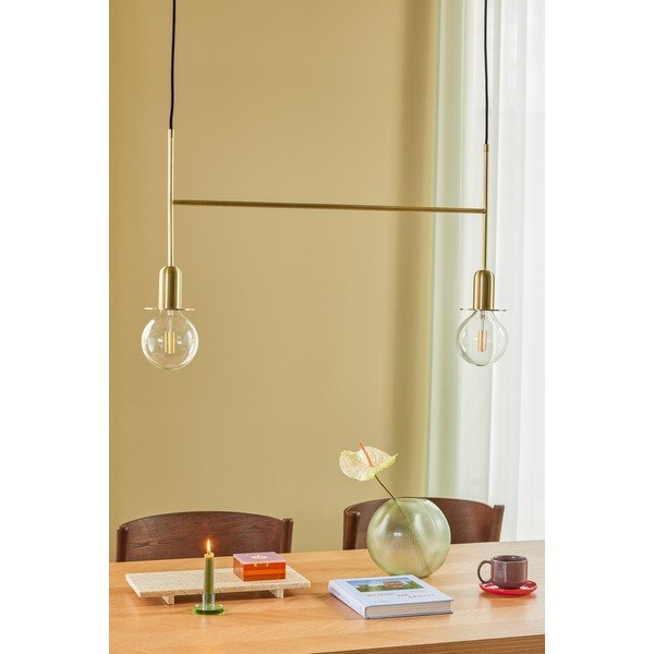 Lampa wisząca w kolorze mosiądzu Hübsch Hazzuno-image-1