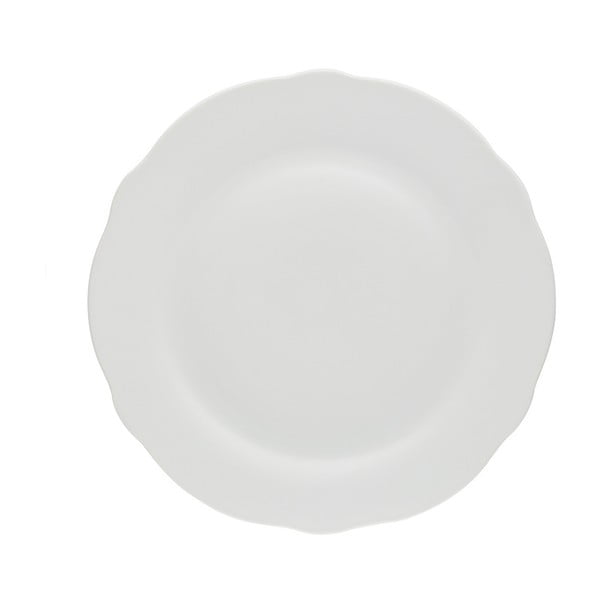 Biały talerz z porcelany Price & Kensington, Ø 19,5 cm