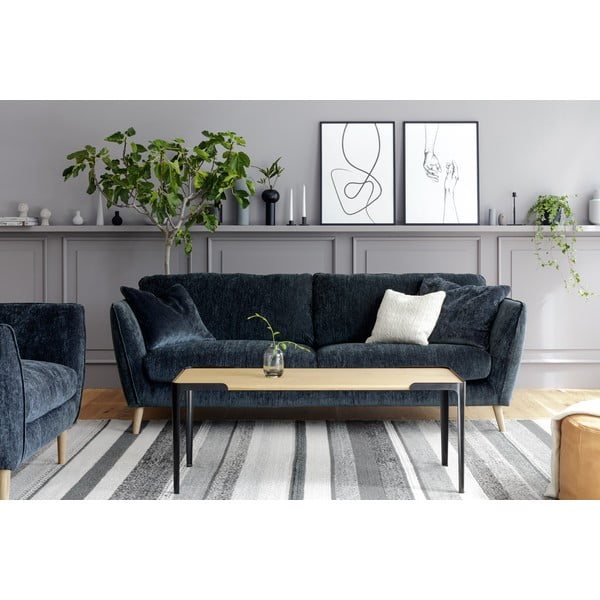 Niebieska aksamitna sofa 227 cm Stella – Sits-image-1