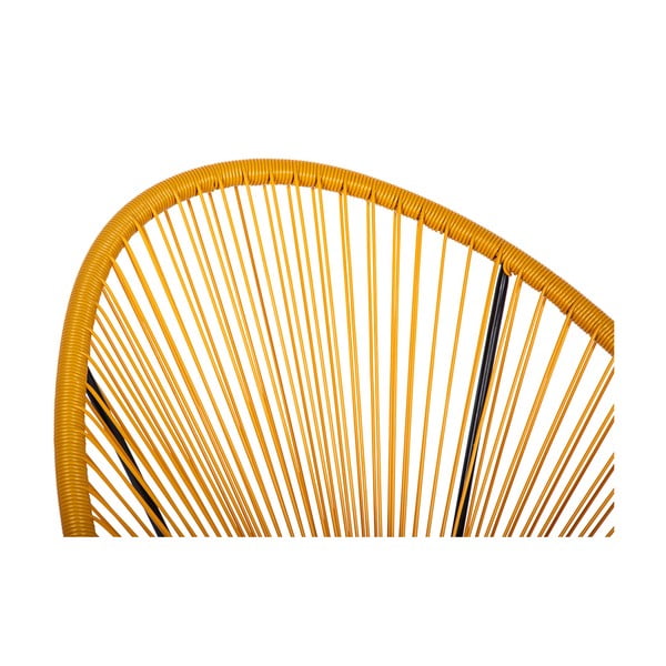 Żółty metalowy/plastikowy fotel ogrodowy Avocado Comfort – Bonami Selection-image-4