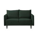 Ciemnozielona aksamitna sofa 138 cm Juli – Ropez