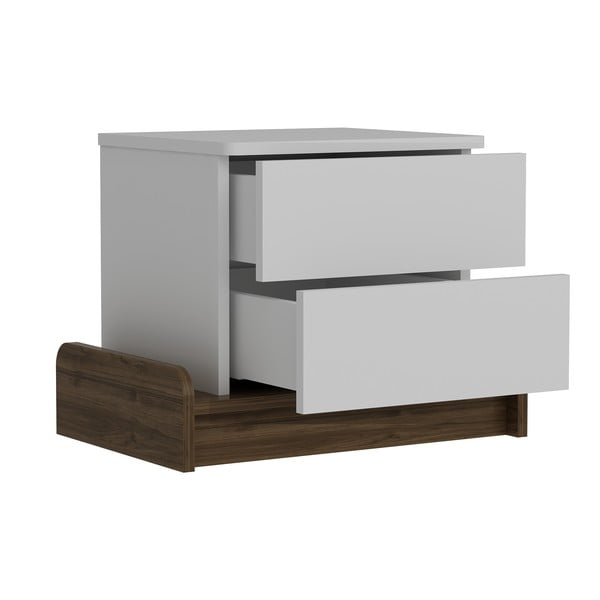 Biała szafka nocna Marina – Kalune Design-image-2