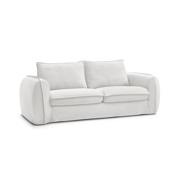 Biała sofa do spania/rozkładana 236 cm Archimede – Bobochic Paris-image-3