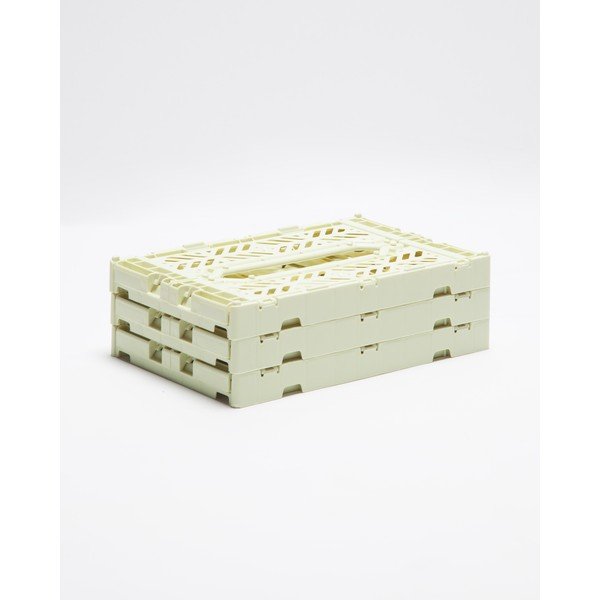 Zestaw 3 żółtych pojemników do przechowywania Little Nice Things Caja-image-2