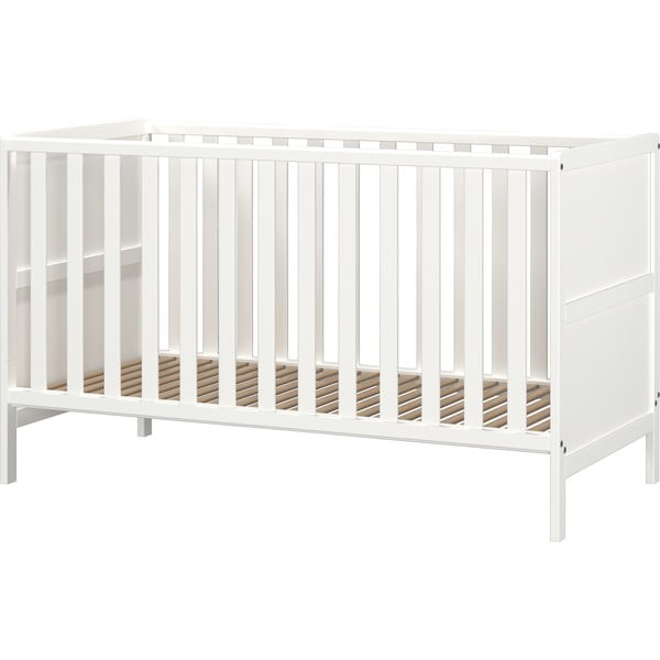 Białe łóżeczko z litego drewna 70x140 cm Alkmaar – Germania-image-3