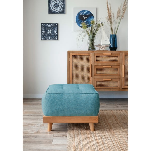 Turkusowy podnóżek Dazzling Daisy – Miuform-image-1