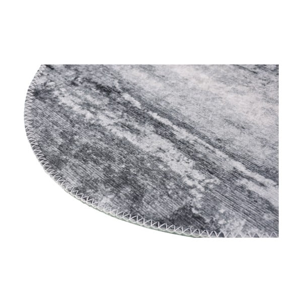 Szary okrągły dywan odpowiedni do prania ø 100 cm – Vitaus-image-2