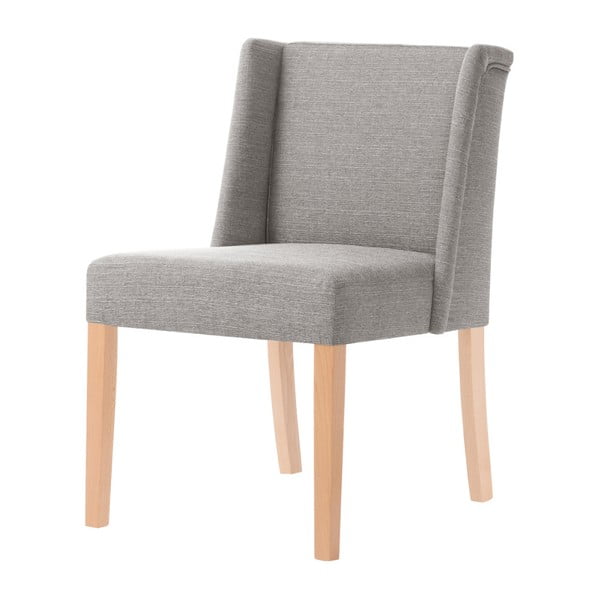 Szarobrązowe krzesło z brązowymi nogami Ted Lapidus Maison Zeste