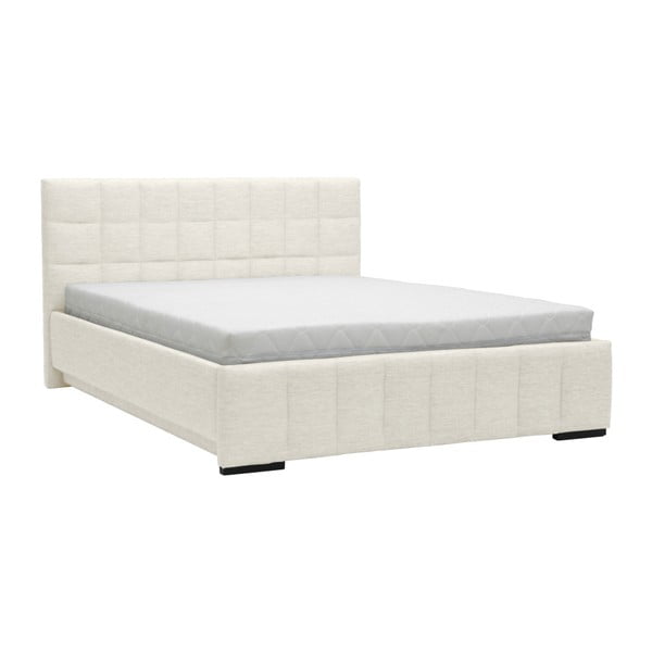 Kremowe łóżko 2-osobowe Mazzini Beds Dream, 180x200 cm
