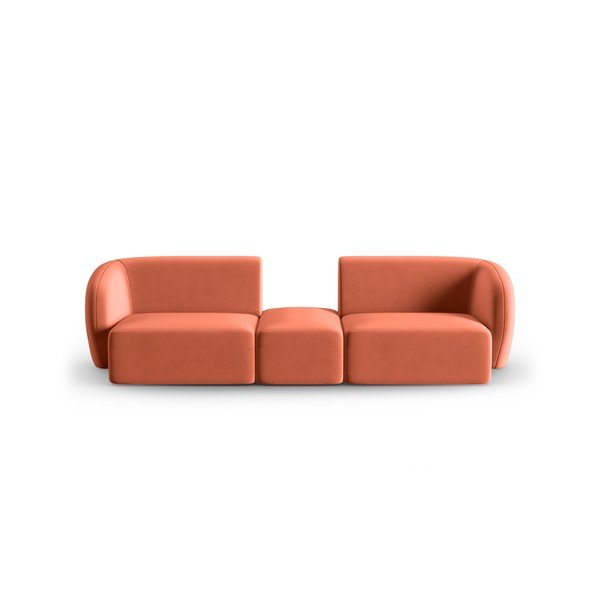 Różowa aksamitna sofa 246 cm Paolo – Milo Casa