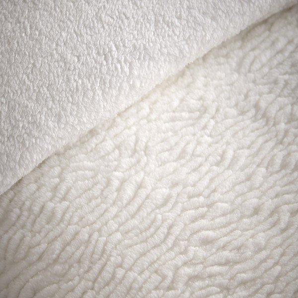 Kremowa pościel jednoosobowa 135x200 cm Textured Wave Faux Fur – Catherine Lansfield-image-3