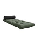 Zielonoszary materac futon 70x200 cm Wrap Olive Green/Dark Grey – Karup Design