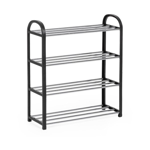 Czarny plastikowy regał na buty 50,5x57x19 cm Hallfrid – Yes Everyday