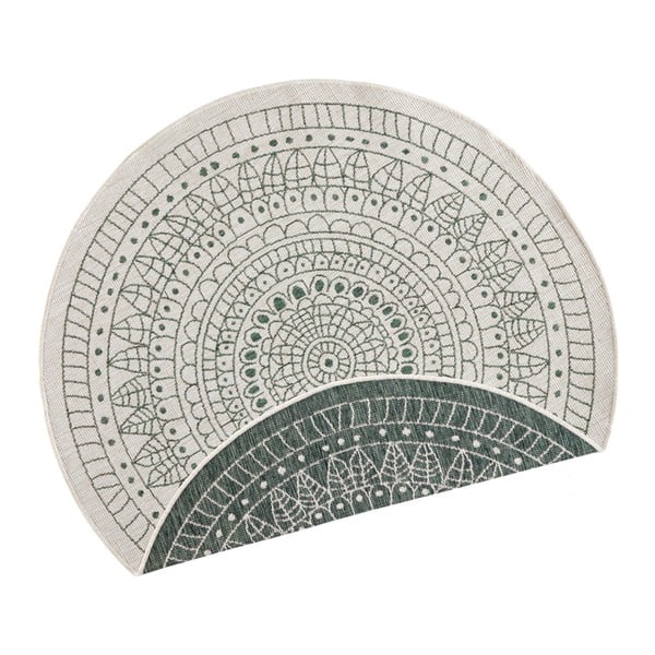 Zielony dywan dwustronny odpowiedni na zewnątrz NORTHRUGS Porto, Ø 200 cm