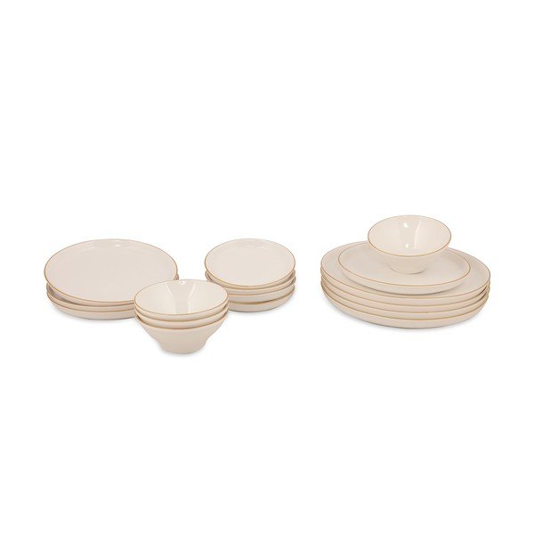 16-częściowy zestaw porcelanowych naczyń Güral Porselen Basic-image-2