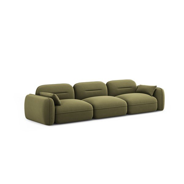 Zielona aksamitna sofa 320 cm Audrey – Interieurs 86-image-2
