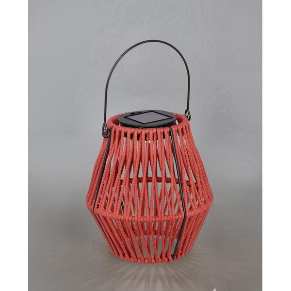 Czerwony lampion LED solarny (wysokość 17 cm) Juny – Yes Everyday-image-1