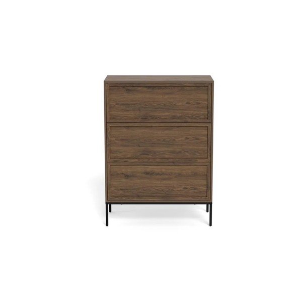 Komoda w dekorze dębu w ciemnym naturalnym kolorze 80x110x40 cm Palmdale – Actona-image-2