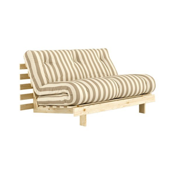 Beżowa/kremowa rozkładana sofa 140 cm Roots – Karup