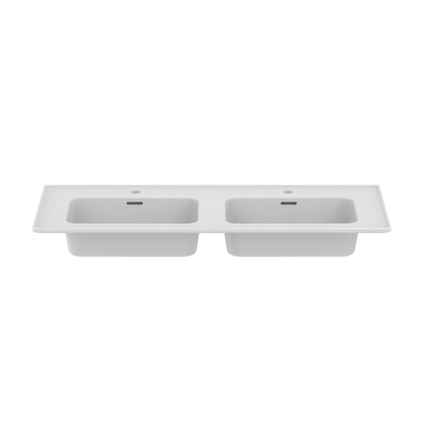 Biała ceramiczna umywalka podwójna 124x46 cm Strada II – Ideal Standard