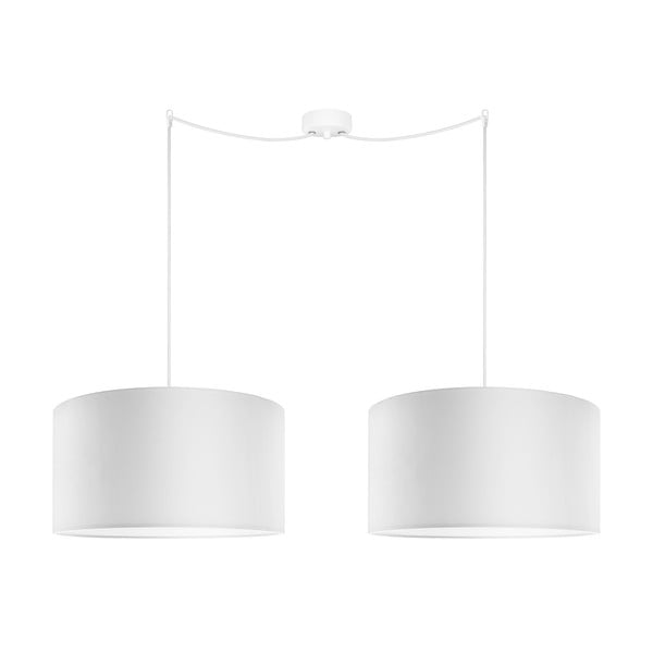 Dwuramienna lampa wisząca Cero Tres, biała. średnica 40 cm