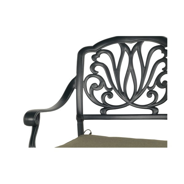 Metalowa ławka ogrodowa w kolorze brązu Amalfi – Hartman-image-2