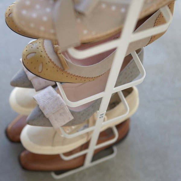 Biały metalowy regał na buty Tower Shoe Rack – YAMAZAKI-image-1