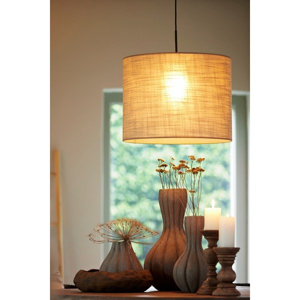 Beżowy abażur ø 50 cm Caden – Light & Living-image-1