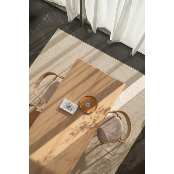 Stół z litego drewna dębowego 90x200 cm Derven – Gazzda-image-4