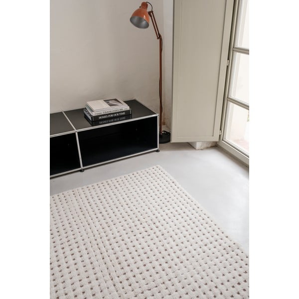 Wełniany dywan odpowiedni do prania/tkany ręcznie w kolorze kości słoniowej 170x240 cm Unexpected Wool – Lorena Canals-image-4