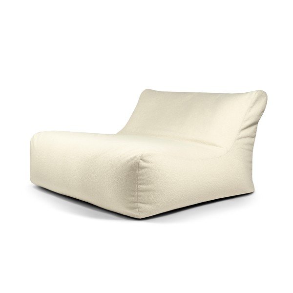 Kremowy worek do siedzenia z materiału bouclé Sofa Lounge – SLOWDOWN