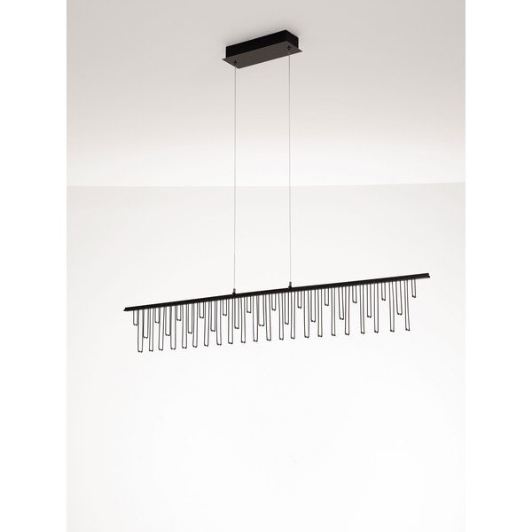 Aluminiowa lampa wisząca LED ze ściemniaczem w kolorze srebra z połyskiem Stellar – Nova Luce-image-4