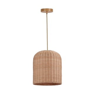 Rattanowa lampa wisząca SULION Babel, wys. 135 cm