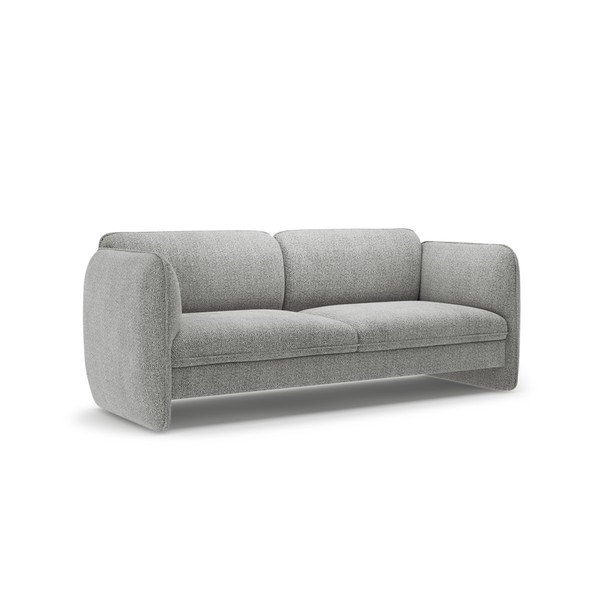 Jasnoszara sofa z tkaniny szenilowej 204 cm Georgia – Micadoni -image-2