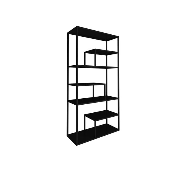 Czarny metalowy regał Canett Lite, wys. 188 cm-image-2