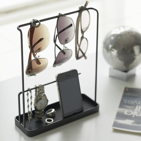 Czarny stojak na biżuterię i okulary YAMAZAKI Tower-image-1