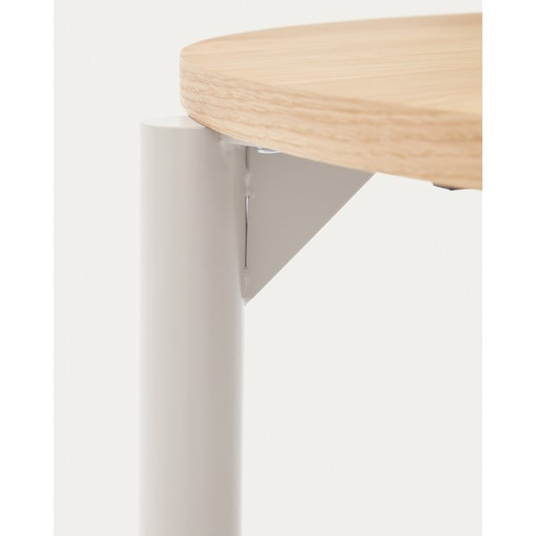 Rozkładany stół z blatem w dekorze dębu 90x120 cm Montuiri – Kave Home-image-3