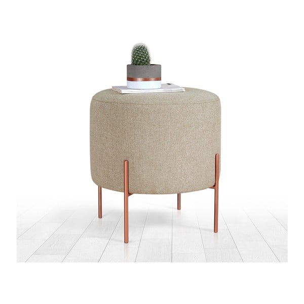 Beżowy puf Copper – Artie-image-2