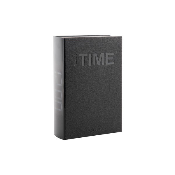 Czarny budzik LED Karlsson Book-image-2