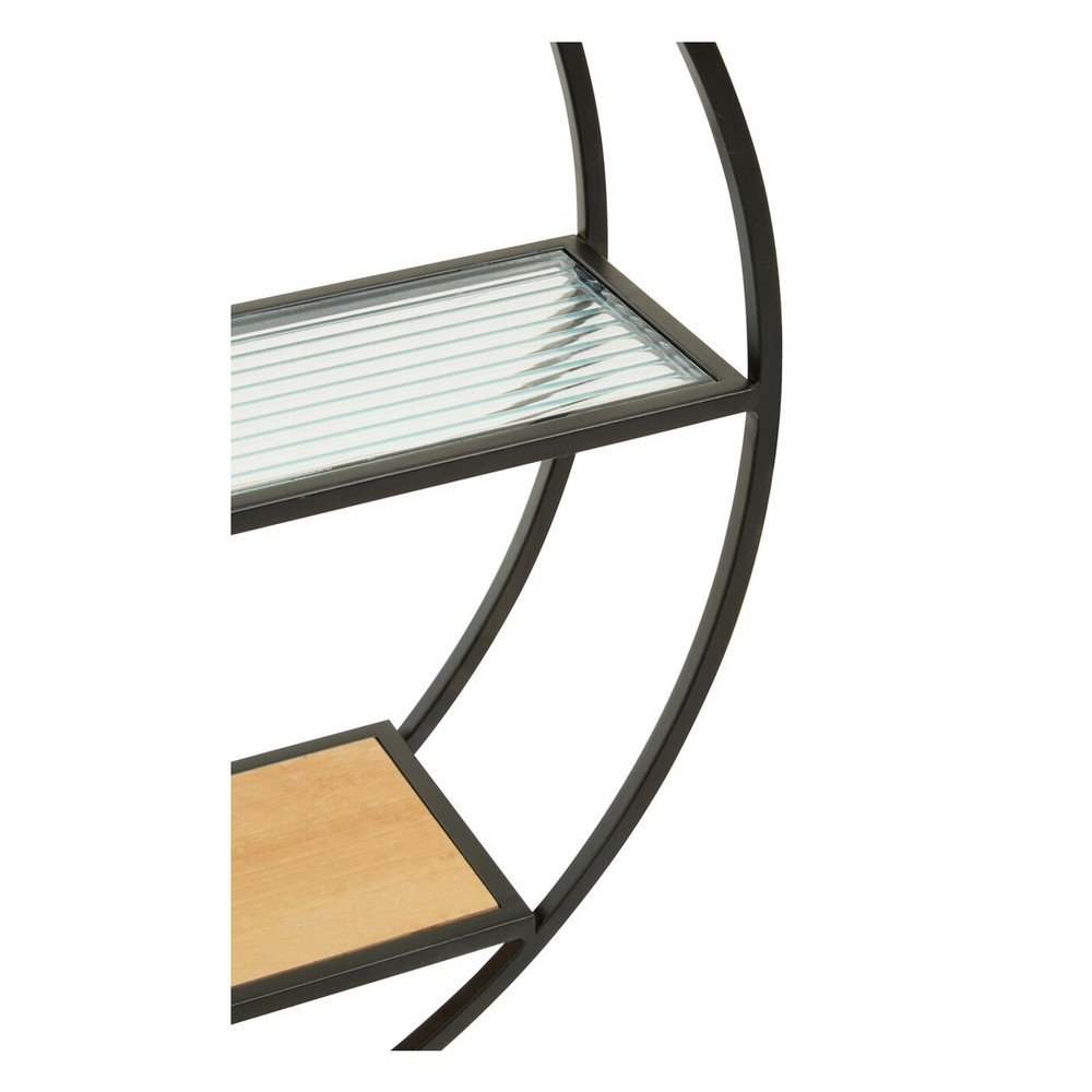 Czarna/w naturalnym kolorze wielopoziomowa metalowa półka 61 cm Mataram – Premier Housewares (zdjęcie 9)