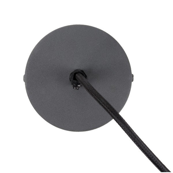 Czarna lampa wisząca z drewnianymi elementami Leitmotiv Farm, ⌀ 30 cm-image-1
