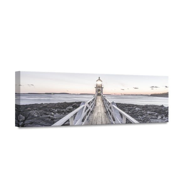 Obraz Styler Canvas By The Sea Beacon View II, 45x140 cm
